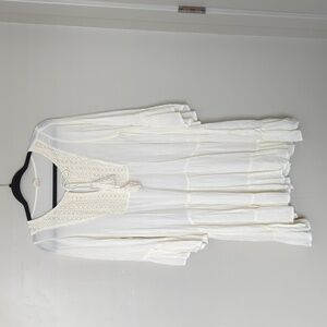 Elegant Cream Midi Dress